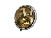Headlamp, Yellow. Porsche 356 1950-65 LHD - 35662014, 64463110107, 8195101400, 111941021A