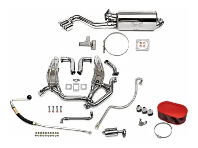 Sport Performance Package with Single Oval Outlet Tailpipe. Porsche 911 turbo Flatnose - 93011103806, 93021103301, 93021103304