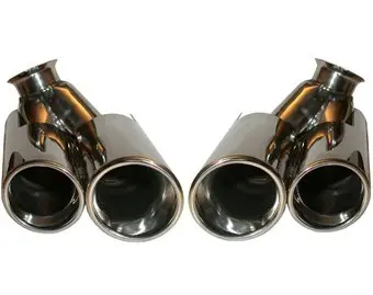 Exhaust Tail Pipes 4 Tube Design. Porsche 996 08/2001>> - 96912S, 96.912S, 1620703610, 99611105302, 99611105304, 99611105303, 99611105402, 99611105404, 99611105403 - 96.912S, 1620703610
