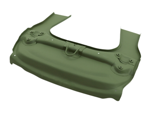 Front Suspension Repair Panel. Porsche 911 1965-89 - 91150195501, PP200, P200, 90150158020, 9480 - CB.043.001