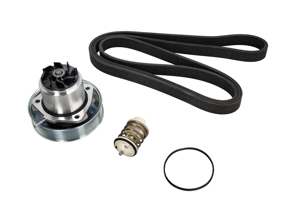 Water pump, belt & thermostat insert kit Porsche 958 Cayenne 3.6ltr - 95810603304, 95810612602, 95810612601, 95810612600, WHT000863, 94610225230, 95810603303, 95810603302, 95810603301, 95810603300, 95510293300