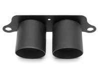 Deluxe Dual Style Tips - Matt Black. Porsche 991.2 GT3 / GT3 RS - 99111125395, 99111125380, 99111125791