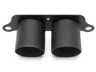Deluxe Dual Style Tips - Matt Black. Porsche 991.2 GT3 / GT3 RS - 99111125395, 99111125380, 99111125791