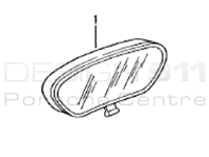 Rear View Mirror. Porsche 986 Boxster / 987 Boxster / 987C Cayman - 9877315110401C, 9967315110001C