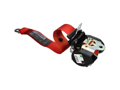Seat Belts Front Cabrio in RED. Porsche Boxster 987 - 98780303302N13, 98780303304N13, 98780303403N1, 98780303406N13, 98780303306N13