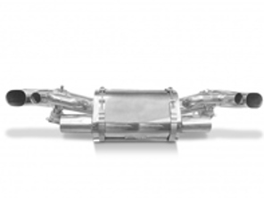 Sports exhaust muffler with catalytic converter delete pipes Porsche 992 Carrera and Carrera S