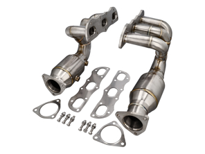 DesignTek Exhaust manifold / header with catalyst bypass for Porsche 991 Carrera - 99111341104, 991113411AX, 99111341202, 99111341204, 991113412AX