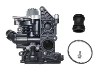 Water pump with thermostat coupling and drive belt. Porsche 95B Macan 2.0L - 95812101200, 95812111100, 95812111110, 95812111111, PAC121111A, PAC121111C, PAC121111B, PAC121012B, 95812160500, 95812113100, PAB121111B, PAC121111 - K11235/1C