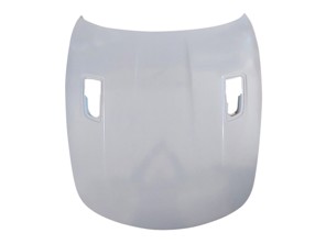 Front bonnet hood with Weissach style naca air vents, primered carbon fibre. Porsche 991 / 981 / 718 Cayman/Boxster - 99151101104, 99151101104GRV, SFC99151101104, SFC911511011, 9GT823033BA3G