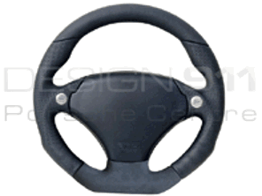 Steering Wheel Daytona Race 1 - Black Leather - RAID