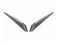 Leather Garnish Rail Pair, Black LHD. Porsche 911 Coupe / Targa / Cabriolet 1978–86 - 91155508345, 91155508446 - I237