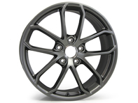 Front 20' 718 Cayman GT4 Alloy Wheel in Platinum satin-matt for Porsche 982 (718) Cayman GT4 - 982601025ABOB5, 982601025AB
