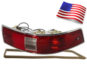 Indicator unit with lens & seal (SWB). Porsche 911/912 1963-68 USA - 90163140401, 900163140301 - 15879, 15879/D, 15879/S, 1695300770, 1695300780