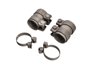 Exhaust Clamps in Titanium. Porsche 991.1 Carrera 2012-16 - 99711152000, 99711124030