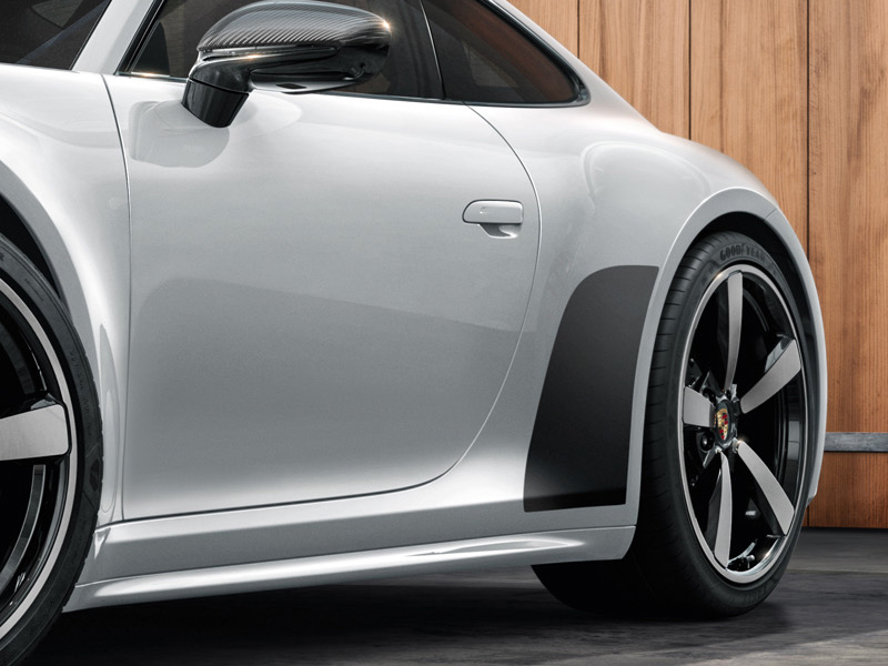 Original Porsche Stone guard film in Black matt for Porsche 992.1 Carrera 992044870 992044870