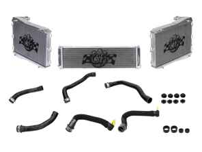 Aluminium radiator for water coolant fluid & hoses SET OF 3. Porsche 991.2 - 9P1121251, 9P1121252, 9P1121253, 99110613702 - 7086, 7087, 7060