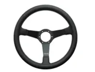 Steering wheel Eau Rouge Air Cooled Leather with parallel or crossed stitching 350mm. Porsche 911 / 964 / 993 / 924 / 944 / 968 / 928 - 74112, 7411