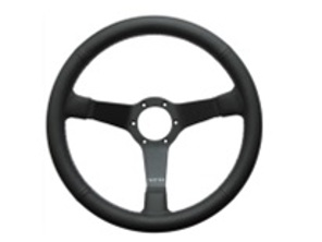 Steering wheel Eau Rouge Air Cooled Leather with parallel or crossed stitching 350mm. Porsche 911 / 964 / 993 / 924 / 944 / 968 / 928 - 74112, 7411