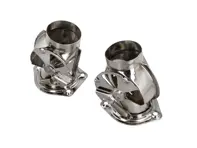 Heat exchanger heater flaps STAINLESS STEEL, set of 2. Porsche 911 - 90121100700, 90121100800, 90121100822, 90121100722 - 9210001