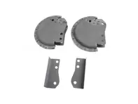 Hinge pocket set bonnet. Porsche 356 Coupe / Cabriolet - 356 51205, 35651205, 64450201520, 64450201506, 64450201518 - PP160HPC, P160HPC