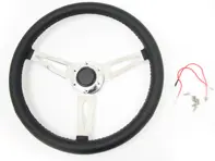 Steering wheel Classic 3 spoke, Chrome - 91134700C00, 121175-C00