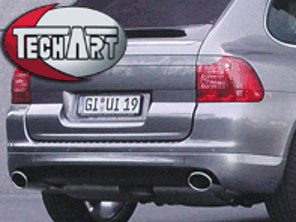 TechArt Rear Bumper. Porsche Cayenne (955)