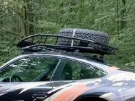 Roof Luggage Rack, Black Safari Look. Porsche 996 / 997 Coupé - 1601600300