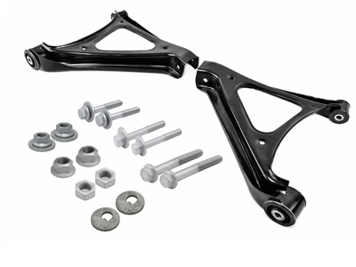 Rear lower wishbones, SET OF 2. Porsche 958.1 Cayenne GTS / Turbo S 2011-14 / 958.2 Cayenne 2015-18 - 95831104111, 95831104110, 95831104211, 95831104210