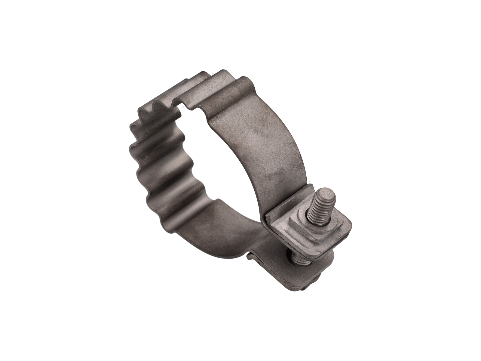Clamp in titanium for Exhaust Catalytic Converter . Porsche 997
