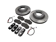 FRONT Brake Pads and Brake Disc Package for Porsche 996C4S / 996 Turbo - 99635140904, 99635141004, 99635194913, 99635108901, 99661236501