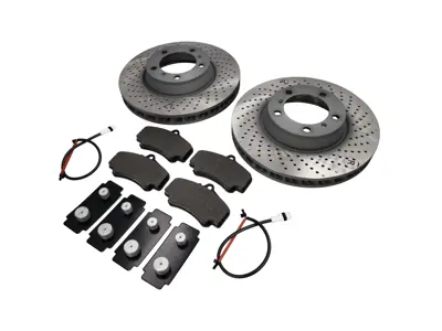 FRONT Brake Pads and Brake Disc Package 'Original Porsche' for Porsche 996C4S / 996 Turbo - 99635140904, 99635141004, 99635194913, 99635108901, 99661236501