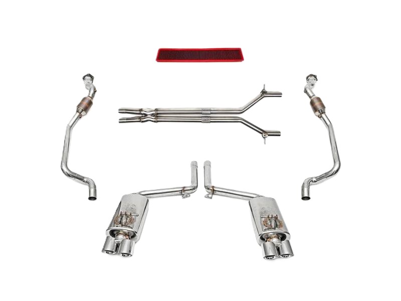 Fabspeed Exhaust Performance Package, Polished Stainless Steel WITHOUT ECU Upgrade. Porsche 970 Panamera Turbo / Turbo S (2010-2016) - 97004420015 - FS.POR.970T.SC, FS.POR.970T.XP, FS.POR.970T.MAXP, FB582/20