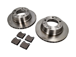 REAR Brake Pads and Brake Disc Package for Porsche 911 1969-83 - 90135204114, 91135295003