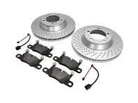 REAR Brake Pads and Brake Disc Package Porsche 991 S 3.8L - 99135294904, 99635240502, 99635240602