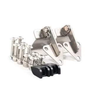Rennline titanium 911R style engine lid hinge set. Porsche 911