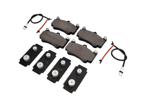 FRONT Brake pads, sensors, shims kit Porsche 996 Turbo / 996 C4S OE - 99635194913, 99661236501, 99635108901