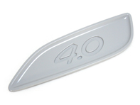 Rear spoiler end cap with inscription 4.0. Porsche 991 GT3 - 99151256584G2X, 99151256684G2X