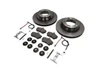 REAR Brake Pads and Brake Disc Package. Porsche 997 C2 Brembo - 99635240104, 98635293911, 99661236501, 99635208600, 99635208602, 99635295901, 99635240104BRE, 98635293911BRE