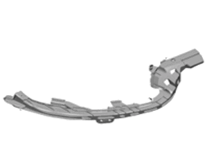 Rear bumper retaining strip. Porsche 991.2 Turbo - 99150583507, 99150583607