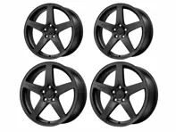 DD1 5-Bolt Alloy Wheel Set Satin Black. Porsche 992.2 GTS - 992.25.20.F.SB, 992.26.02.R.SB