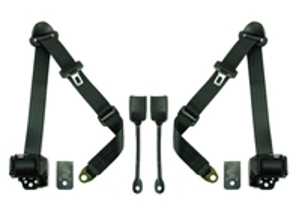 Retractable 3-point inertia reel front seat belts Porsche 911 turbo - 930 - SA-50545