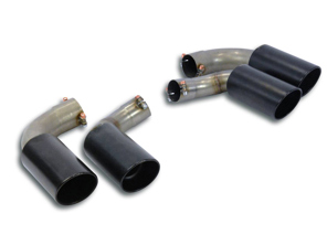 Supersprint gun metal grey tailpipe set. Porsche 9YA Cayenne 2018 onwards - 249236