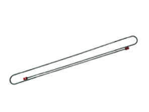 Brake line, 1780mm. Porsche 911 / 912 - 90135561100, 90135561103, 90135561104, 00116553109