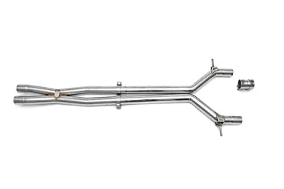 Exhaust Resonator Bypass X-Pipe. Porsche Panamera 970 TURBO - 97011191373, 97011191374, 97011191375, 97011191376, 97011191377, 97011191397, 97011191398, 97011191396 - FS.POR.970T.XP