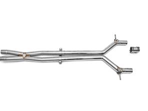 Exhaust Resonator Bypass X-Pipe. Porsche Panamera 970 TURBO - 97011191373, 97011191374, 97011191375, 97011191376, 97011191377, 97011191397, 97011191398, 97011191396 - FS.POR.970T.XP