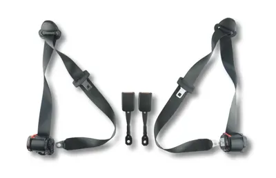Retractable 3-point inertia reel front seat belt kit Porsche 996 Coupe 1997 to 2001 - 99680318304, 99680303304, 99680303408 - SA-50550-#*#