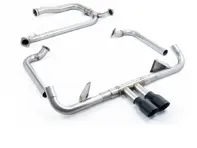 Milltek Sports Exhaust With Cat Replacement And Cerakote Black Trims. Porsche 718 GTS 2.5L - 982251052E, 982251052F, 982251052G, 982251052J, 982251052L, 982251051D, 982251051K, 982251051F, 982251051G, 982251051J, 982251051L - SSXPO145