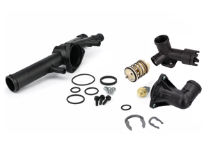 Engine Coolant Thermostat Kit. Porsche 958 Cayenne 3.6L 2011-18 - 95810612602, 95510613200, 95810606000, 99760641000, 95810613100