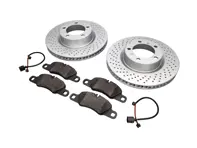 FRONT Brake Pads and Brake Disc Package Porsche 718 ABS - 99735140101, 99735140201, 98135193904, 99160916500