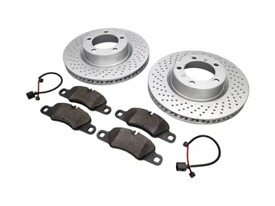 FRONT Brake Pads and Brake Disc Package Porsche 718 ABS - 99735140101, 99735140201, 98135193904, 99160916500